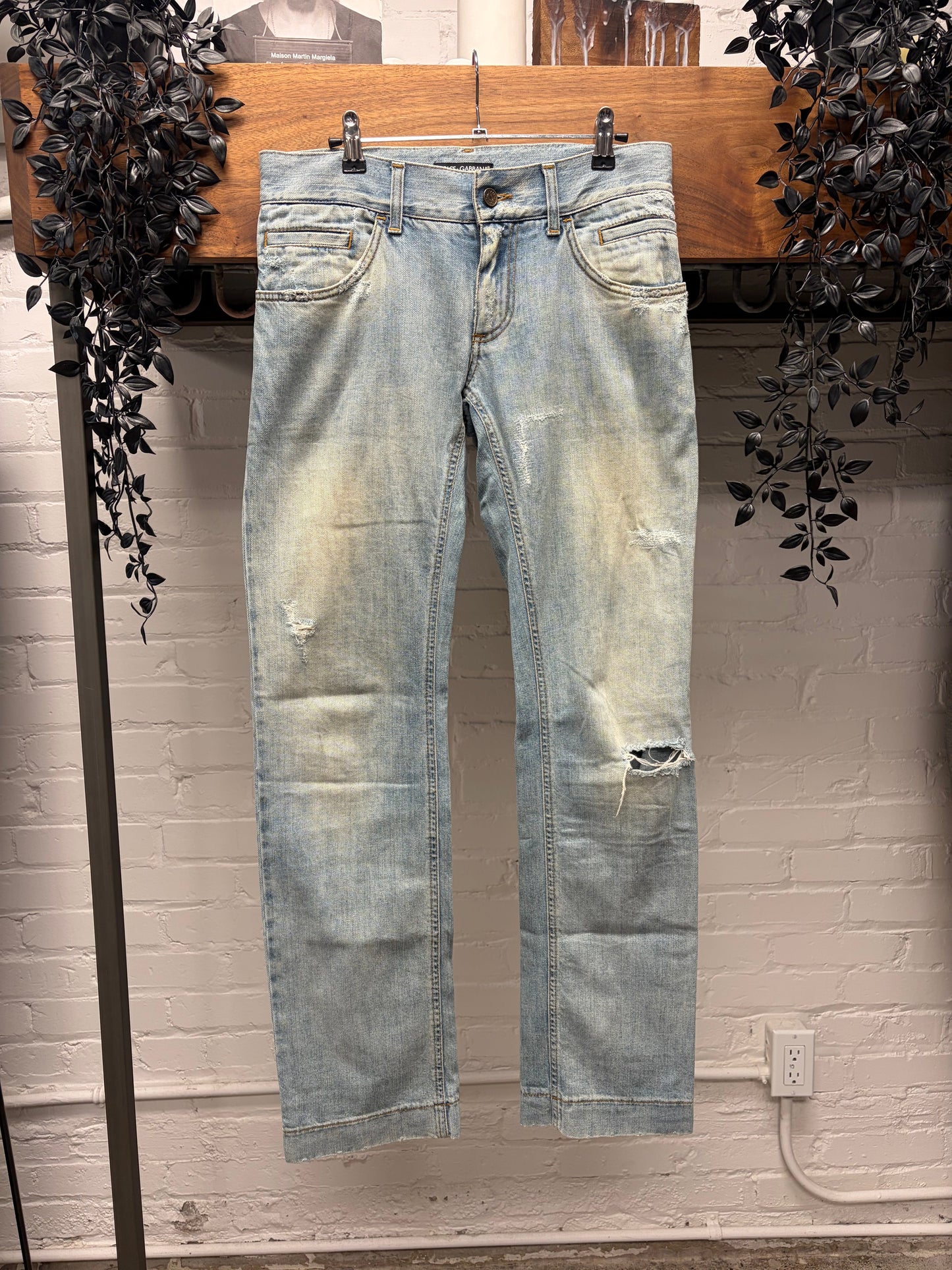 Vintage Dolce & Gabbana Light Wash Blue Bootcut Denim