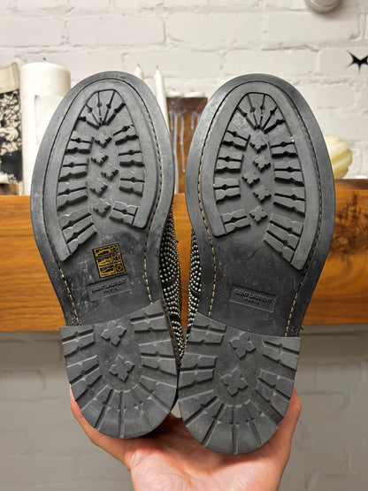Saint Laurent ‘William 25’ Studded Black Leather Derbys
