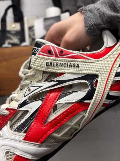 Balenciaga ‘Drive’ Red/White Low Top Athletic Sneakers