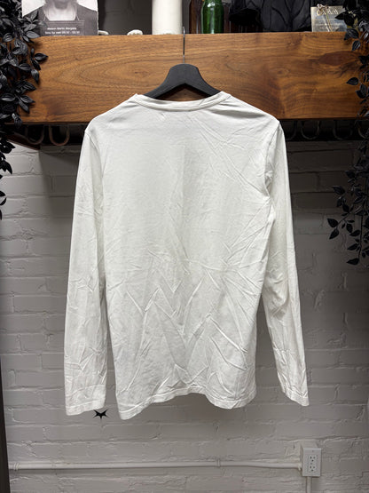 Balmain ‘Studded Shoulder’ White Long Sleeve Shirt