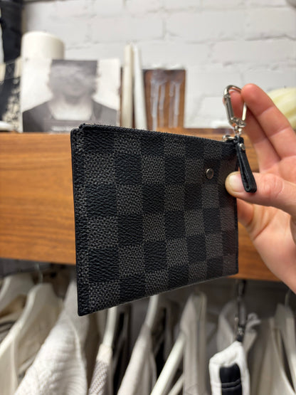 Louis Vuitton Damnier ‘Cles Pochette’ Leather Coin Wallet with Keychain