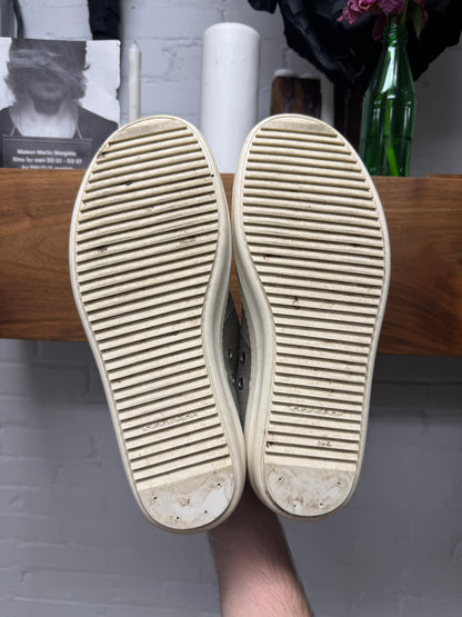 Rick Owens ‘Hustler’ Ramones Dinge Grey Low Top Sneakers