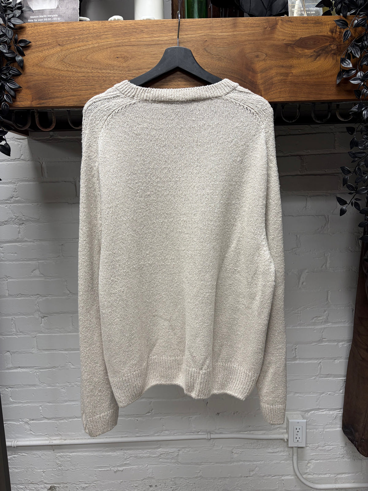 Our Legacy ‘True Roundneck’ Cream Wool Knit Sweater