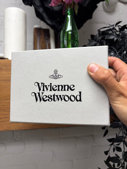 Vivienne Westwood ‘Croc’ Black Leather Orb Logo Cardholder Wallet