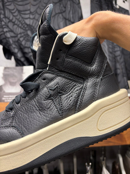 Rick Owens TurboPWN Black/White High Top Sneakers