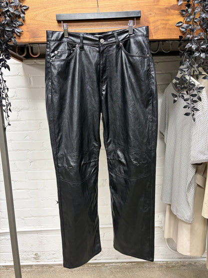 Our Legacy ‘Formal Moto Cut’ Waxed Black Faux Leather Pants