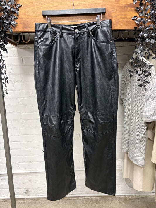 Our Legacy ‘Formal Moto Cut’ Waxed Black Faux Leather Pants