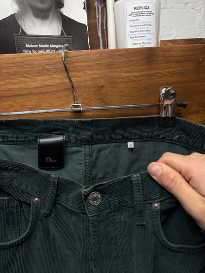 Dior Homme ‘Seafoam Green’ Corduroy Skinny Jeans