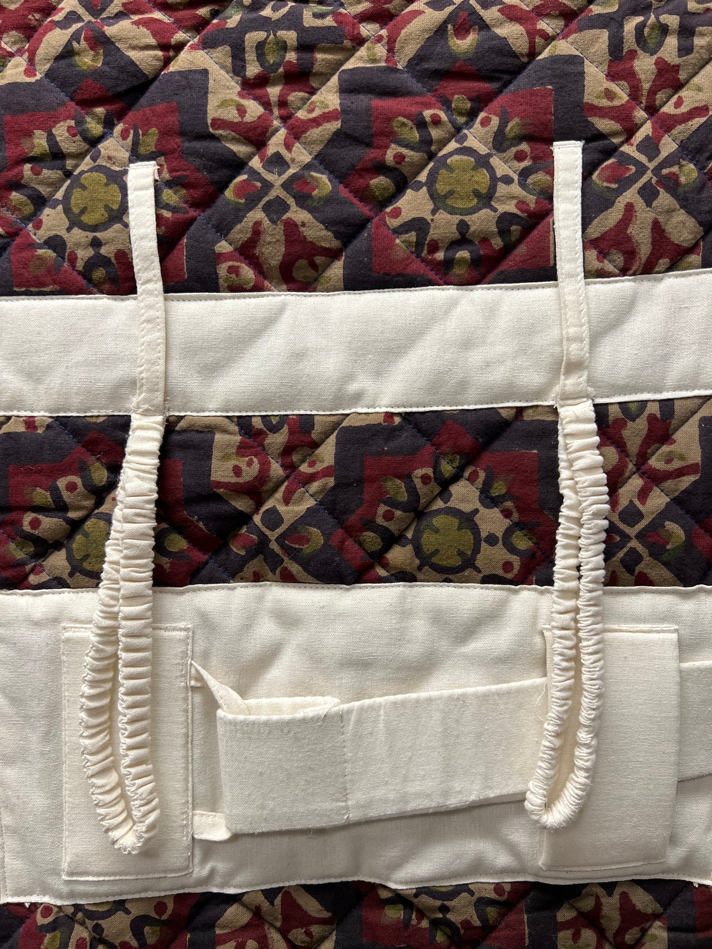 AW2017 Craig Green Floral Patterned White Harness Vest