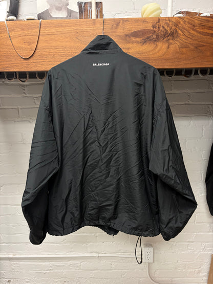 Balenciaga ‘Drop Shoulder’ Zip-Up Oversized Windbreaker Jacket