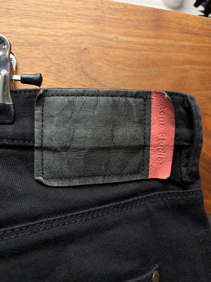 Acne Studios Raw Black Skinny Jeans