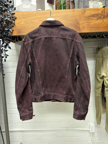 SS2001 Maison Martin Margiela ‘Garment Dyed’ Oxblood Denim Trucker Jacket