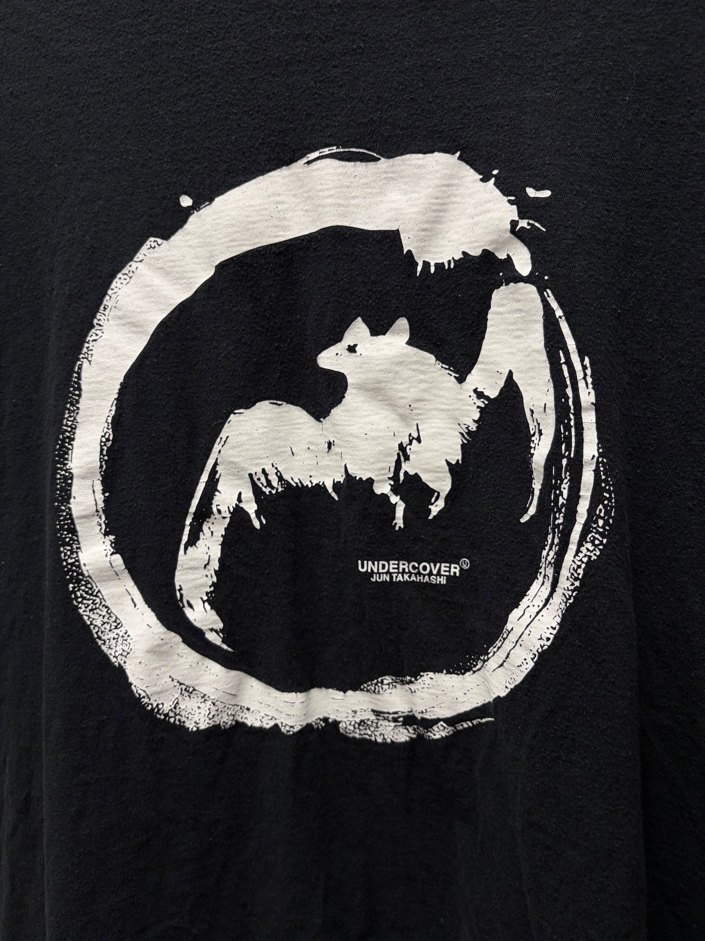 AW2020 Undercover ‘Bat’ Black/White Graphic T-Shirt