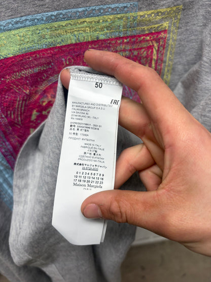 SS2021 Maison Margiela ‘Stamps’ Grey Graphic T-Shirt