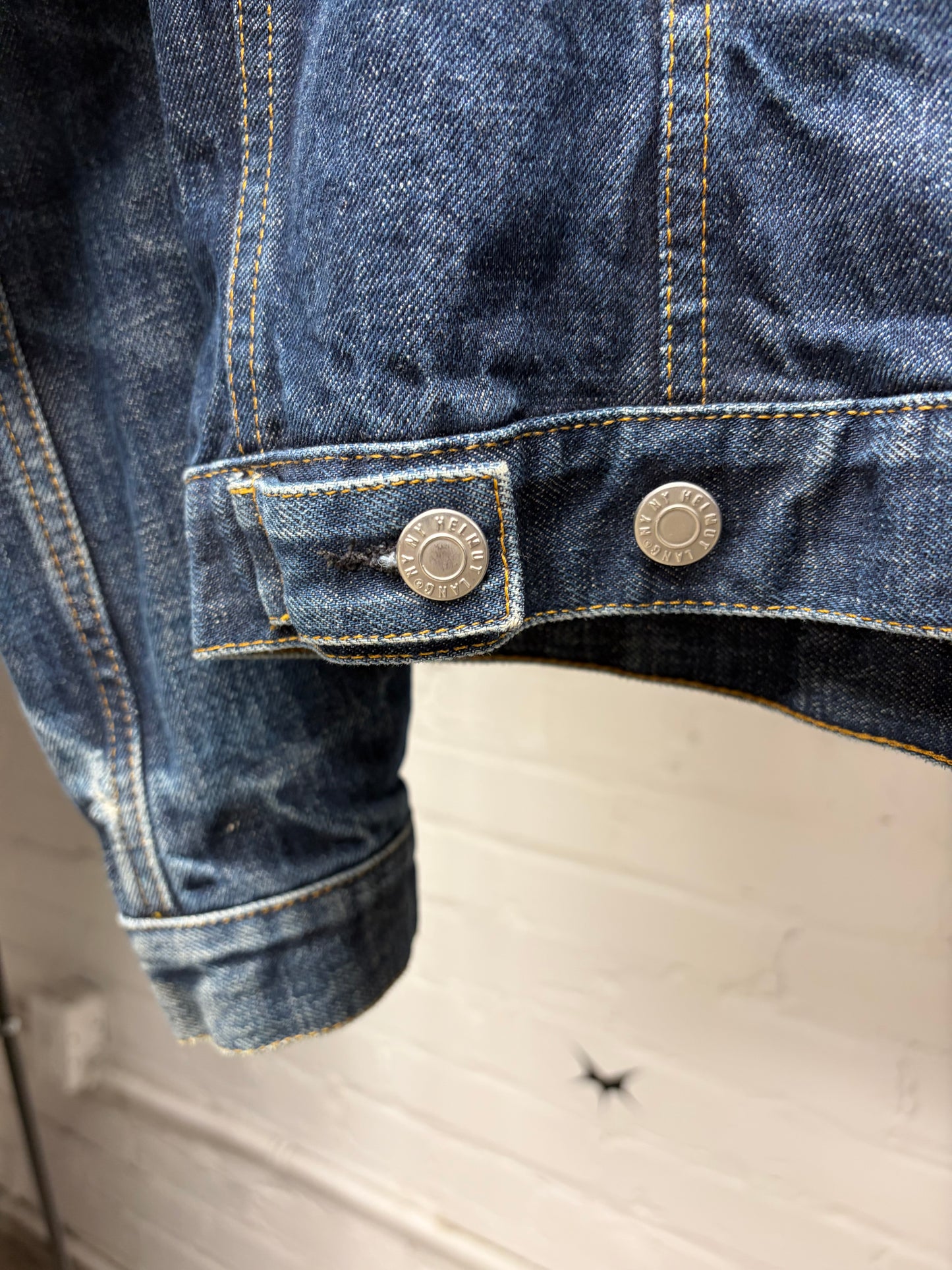 Vintage Helmut Lang Classic Blue Denim Trucker Jacket