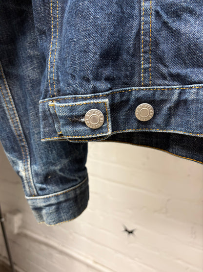 Vintage Helmut Lang Classic Blue Denim Trucker Jacket
