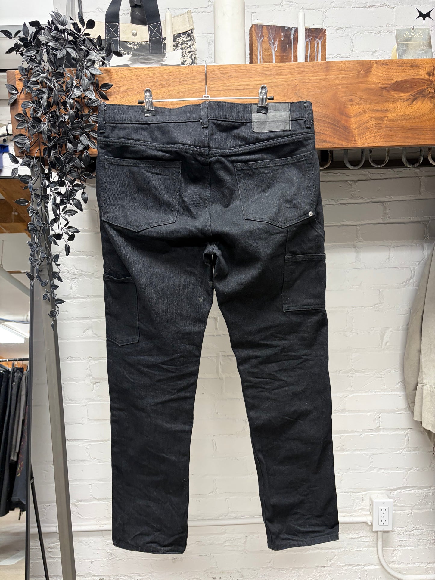 Enfants Riches Deprimes Black Double Knee Carpenter Denim