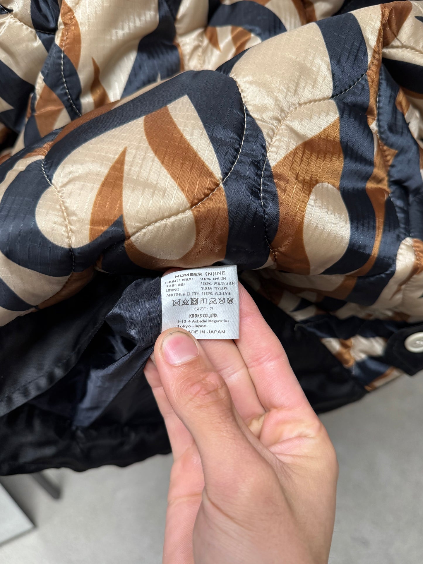 Number (N)ine ‘Tribal Hearts’ Re-Edition Puffer Jacket