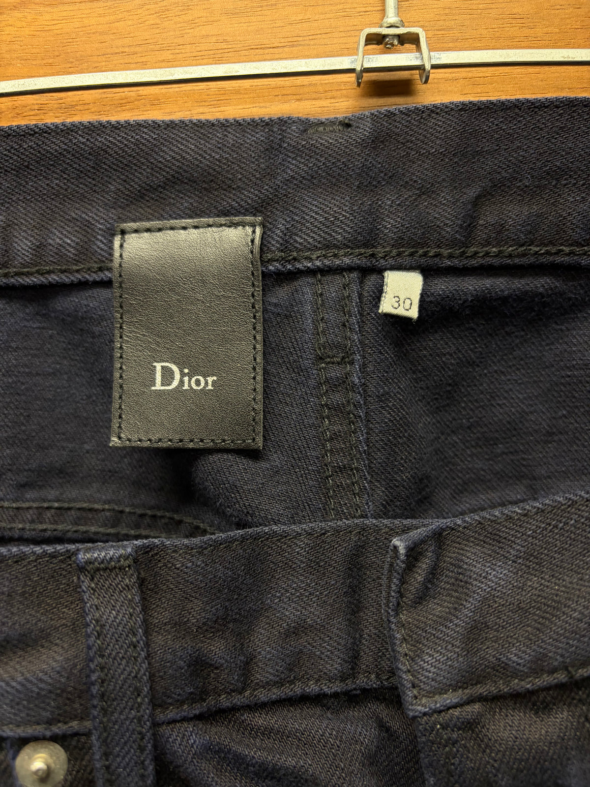 Dior Homme ‘Overdyed’ Blue Fade ‘Unaltered’ Skinny Jeans