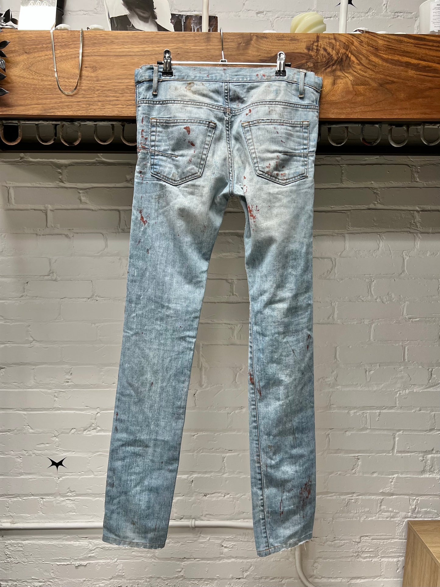 SS2010 Dior Homme ‘Wildcat’ Blood Stain Denim
