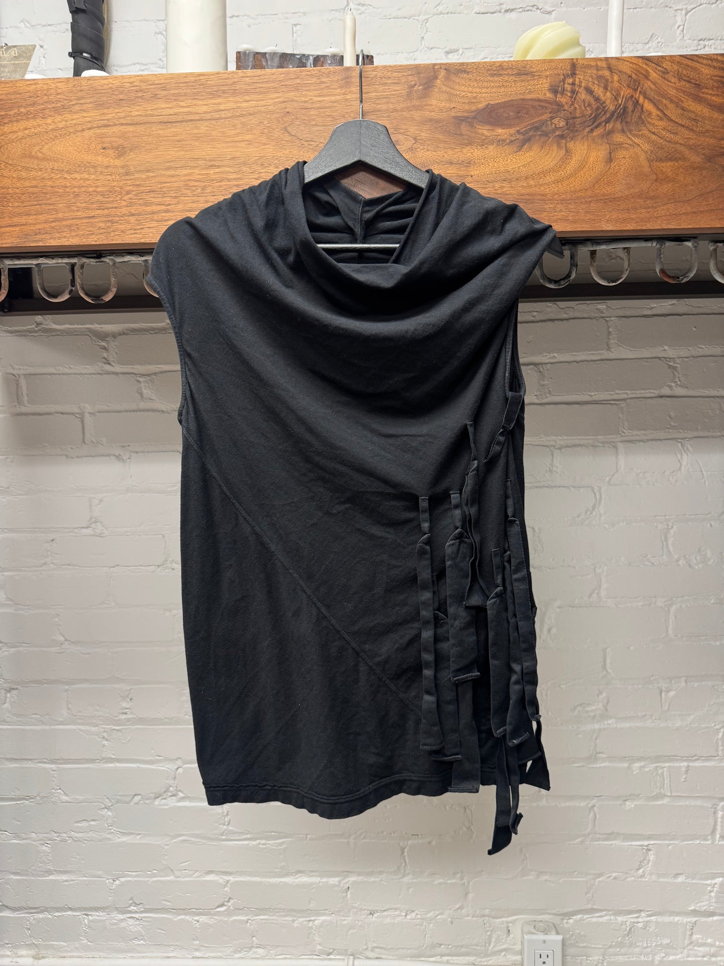 SS2016 Rick Owens DRKSHDW ‘Fringe Tasseled’ Tank Top