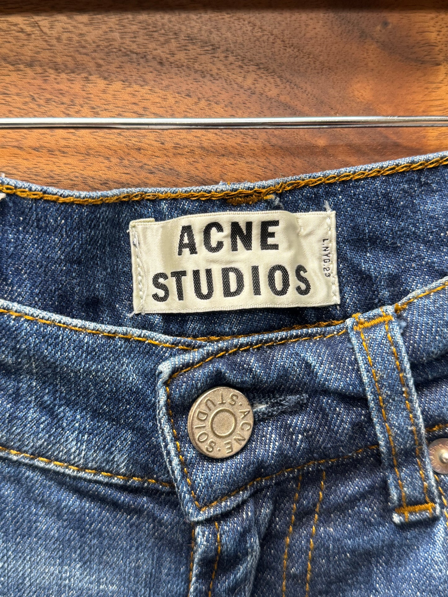 Acne Studios ‘Ace Vint’ Washed Blue Skinny Jeans