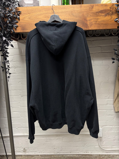 Vetements ‘Limited Edition’ Embroidered Logo Black/White Oversized Hoodie