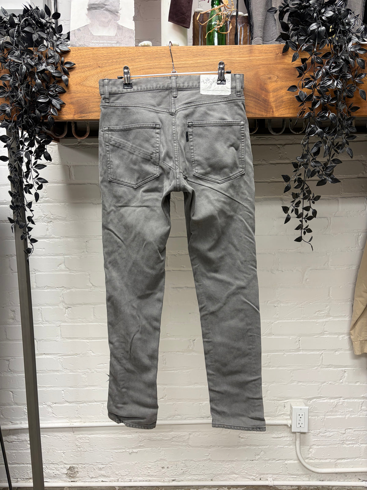 AW2010 Undercover ‘Reverse Running’ Darted Grey Skinny Jeans