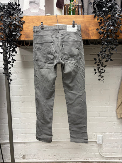 AW2010 Undercover ‘Reverse Running’ Darted Grey Skinny Jeans