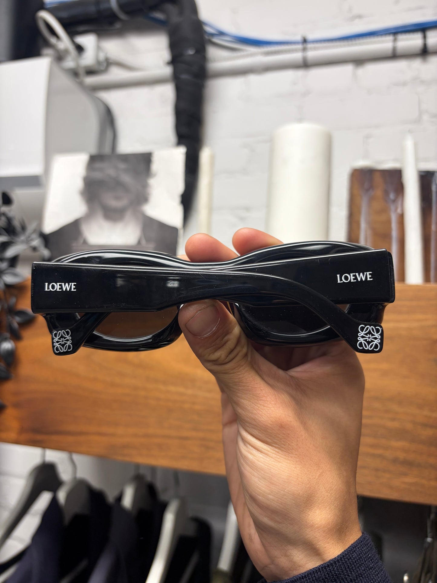 Loewe x Paula’s Ibiza Black Acetate Sunglasses