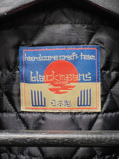 Blackmeans Perfecto Zip Black Fringe Leather Tasseled Biker Jacket
