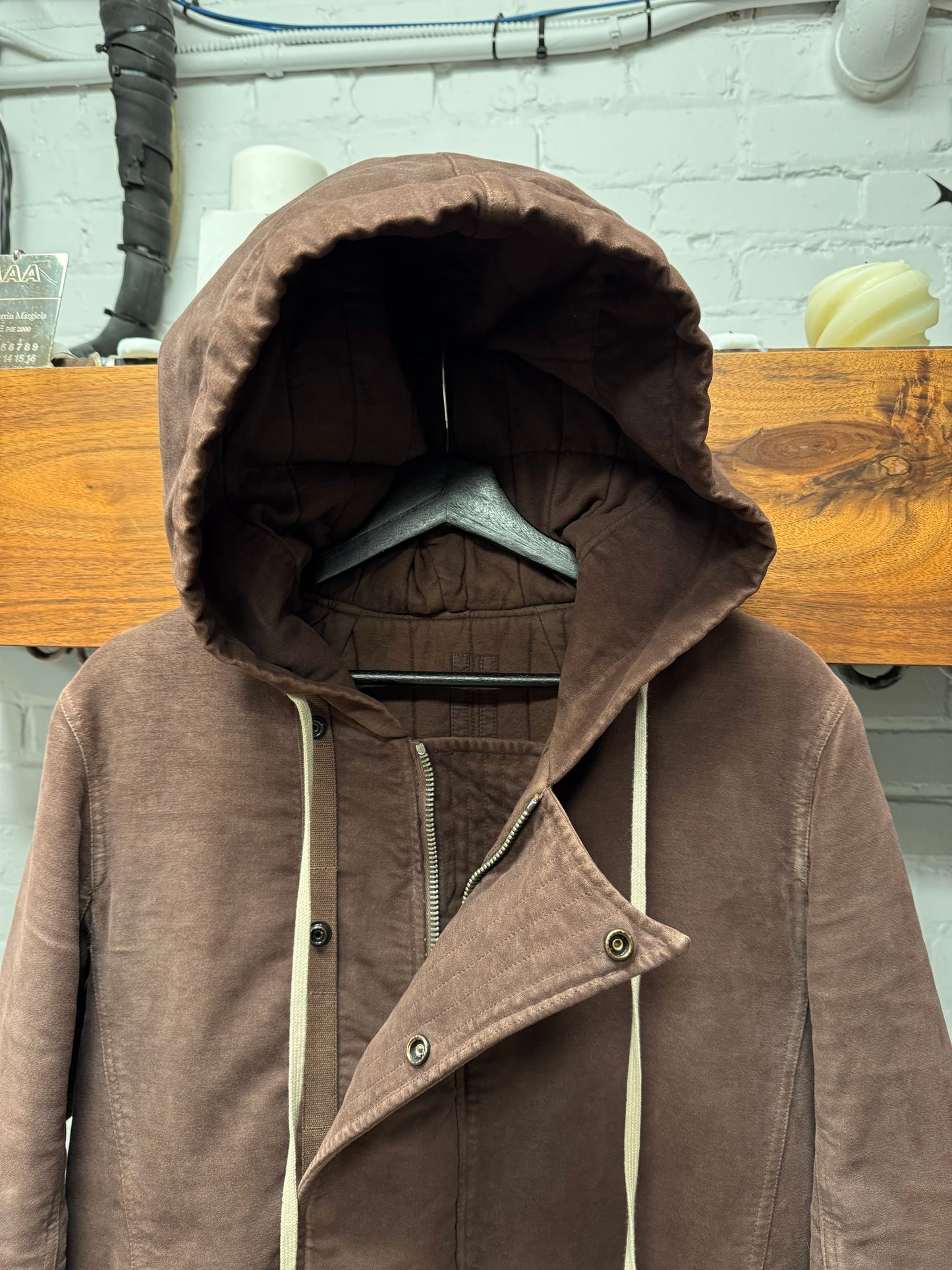 AW2014 Rick Owens ‘Moody’ Moleskin ‘Exploder’ Parka with Backpack
