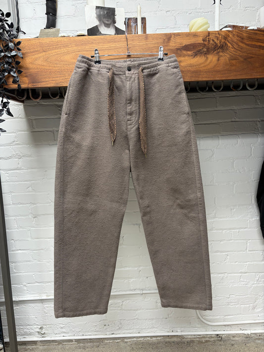Kapital Brown ‘Napped Heat’ Easy Jumbo Drawstring Pants