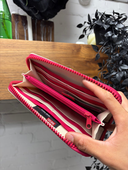 2000s Diesel Tan/Pink ‘Spare Parts’ Long Wallet