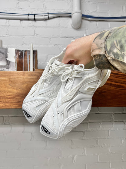 Balenciaga ‘Tyrex’ Triple White Caged Low Top Sneakers