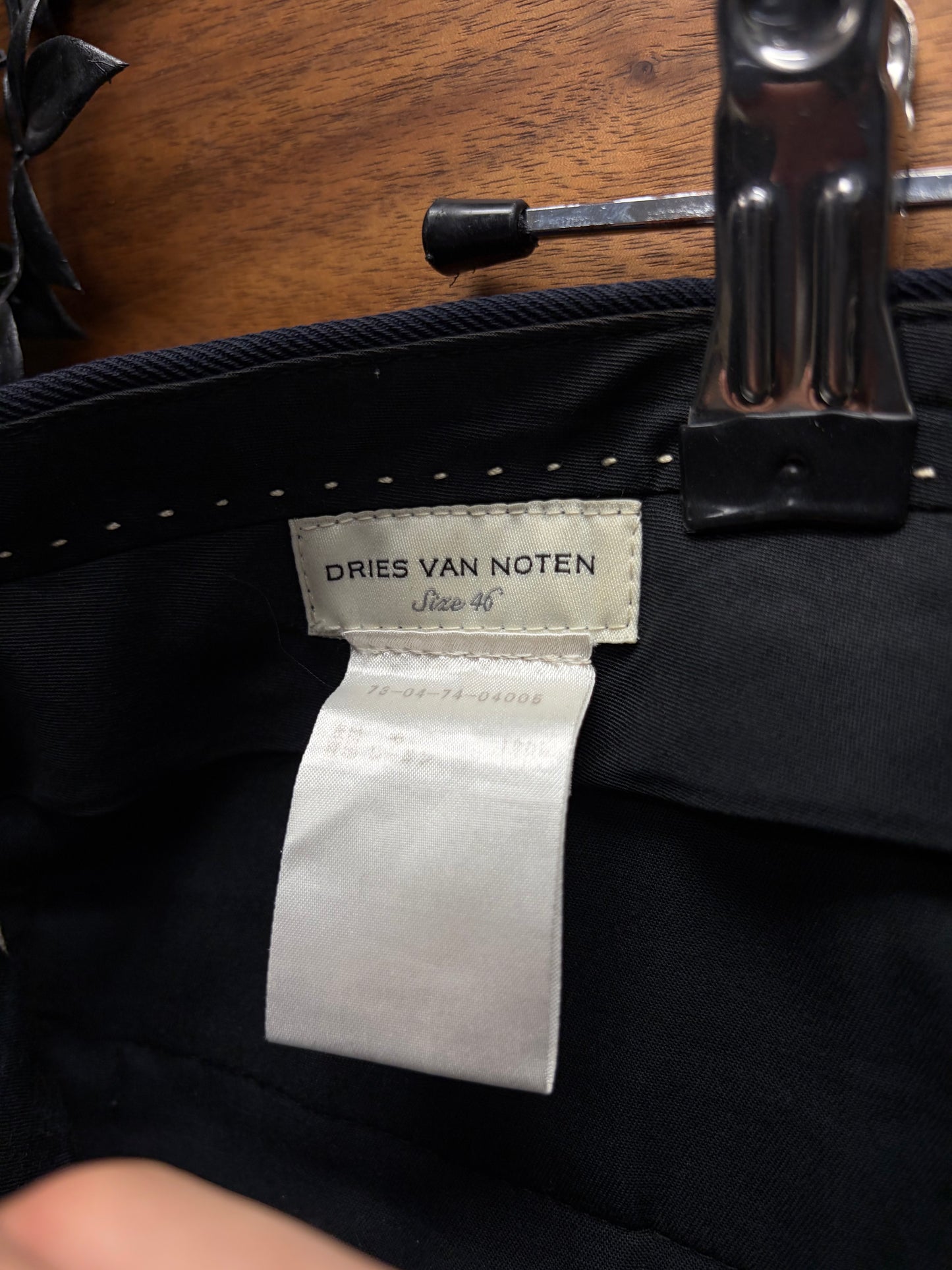 Dries Van Noten ‘Marching Band’ Striped Navy/Blue Slim Cut Trousers