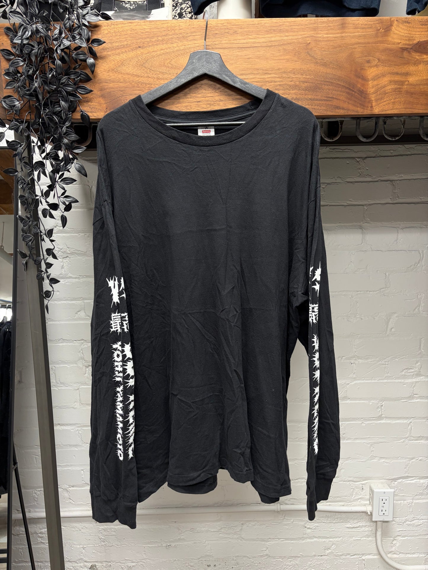 AW2025 Supreme x Yohji Yamamoto Spider Web Long Sleeve Shirt