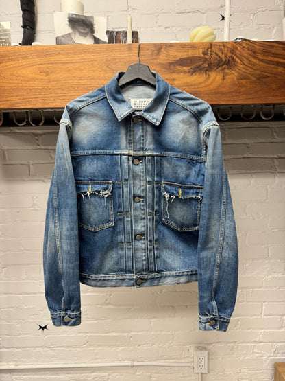 SS2021 Maison Margiela Distressed ‘Type 1’ Denim Trucker Jacket