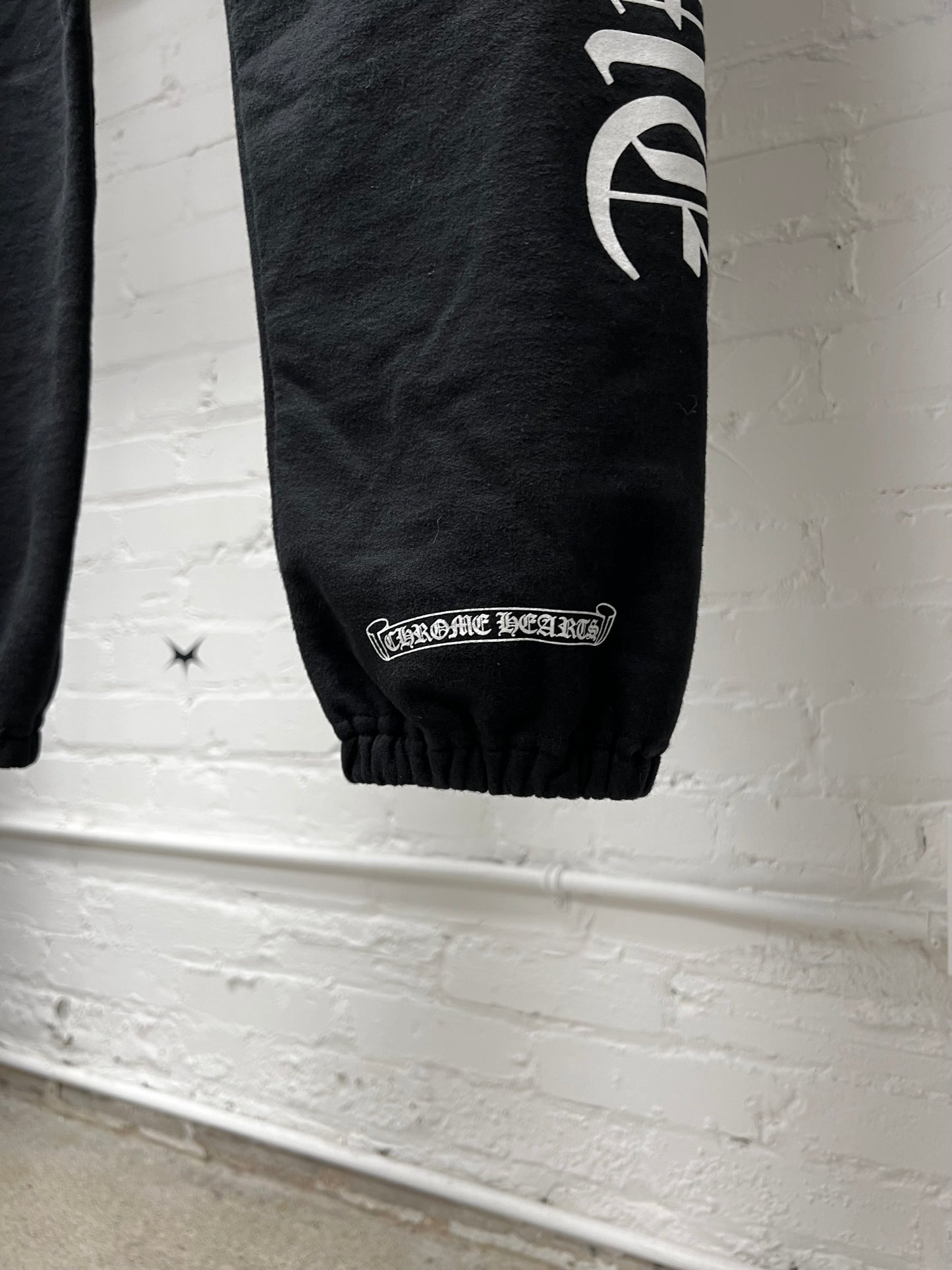Chrome Hearts ‘FUCK YOU’ Horseshoe Logo Black Sweatpants