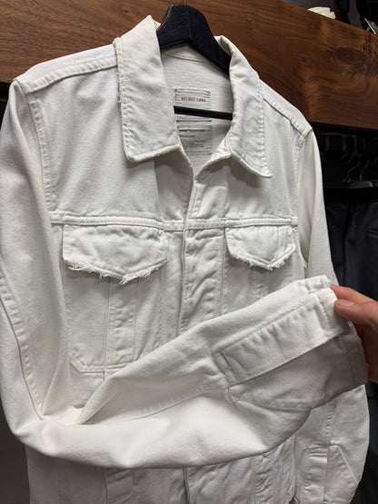 Helmut Lang ‘Vintage Broken Denim’ White Trucker Jacket
