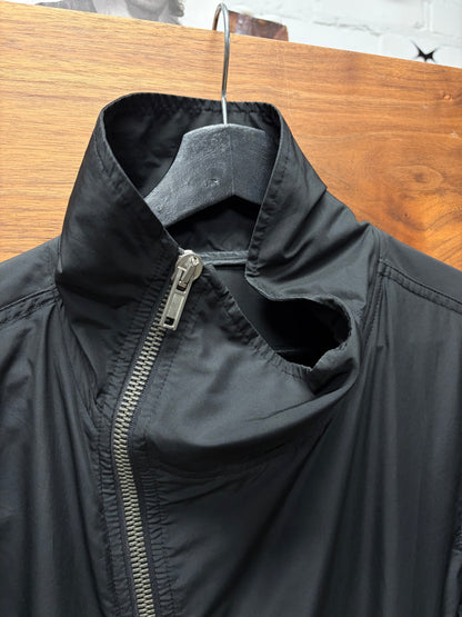 2000s Rick Owens ‘Mollino’ Jacket with Blistered Lambskin Sleeve Covers