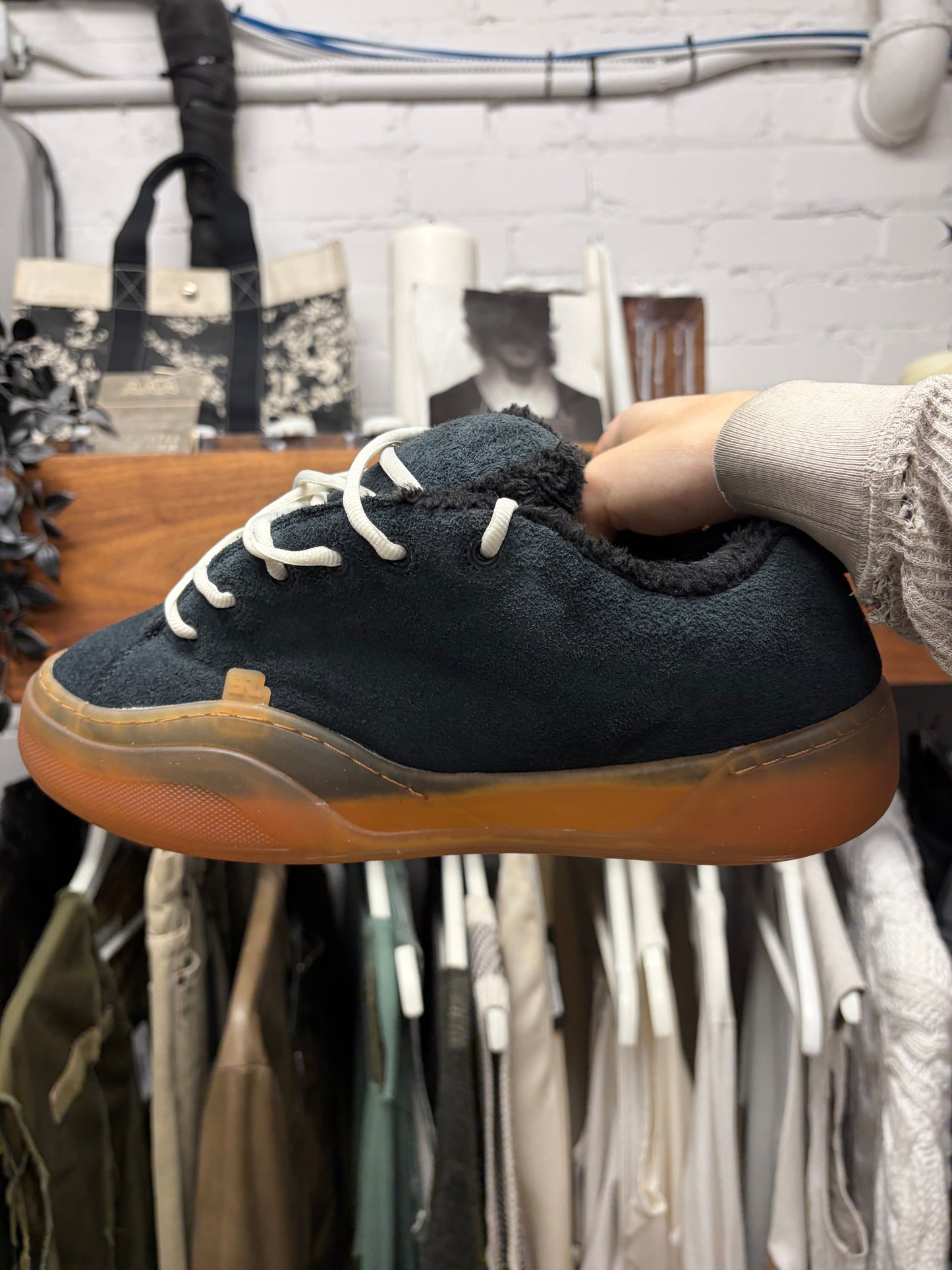 ERL ‘Black Vamp’ Oversized Skate Sneakers
