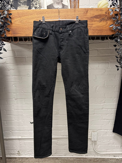Hysteric Glamour ‘Studded Pocket’ Black Skinny Jeans