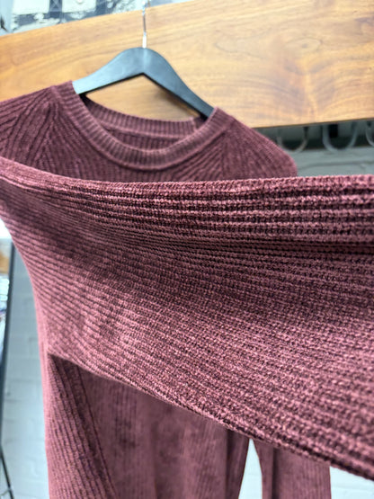 SS2016 Maison Margiela ‘Velvet Red’ Ribbed Knit Sweater