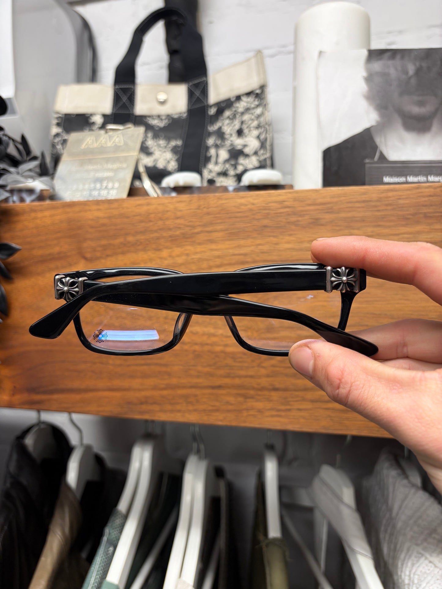 Chrome Hearts ‘Vagilante’ Plus Cross Matte Black/Silver Glasses