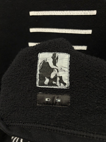 Rick Owens DRKSHDW Striped Black Short Sleeve Sweatshirt