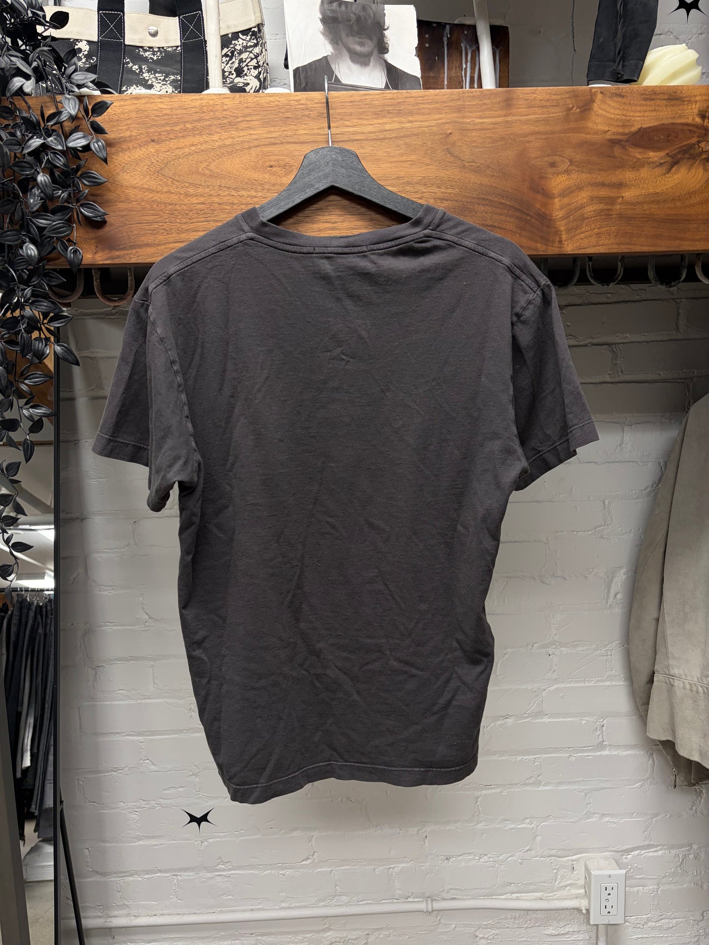 Stone Island ‘Vertical Logo’ Grey Cotton T-Shirt