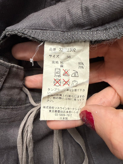 Mihara Yasuhiro ‘Dust Brown’ Light Cotton Blend Drawstring Shorts