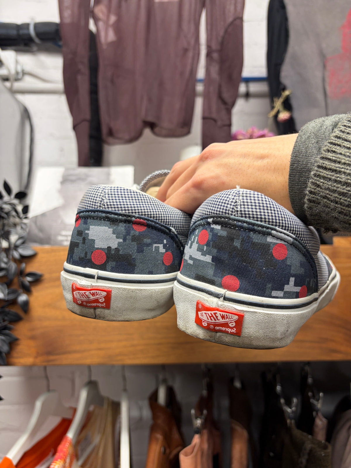 SS2013 Supreme x Comme des Garçons Shirt x Vans 'Digital Camo' Low Top Sneakers