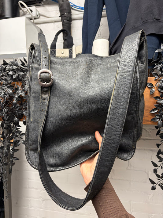 Chrome Hearts ‘Gunslinger’ Black Leather Crossbody Bag